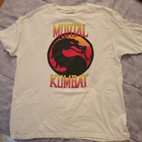 Mortal Kombat White Short Sleeve Tee - Picture 1 of 2